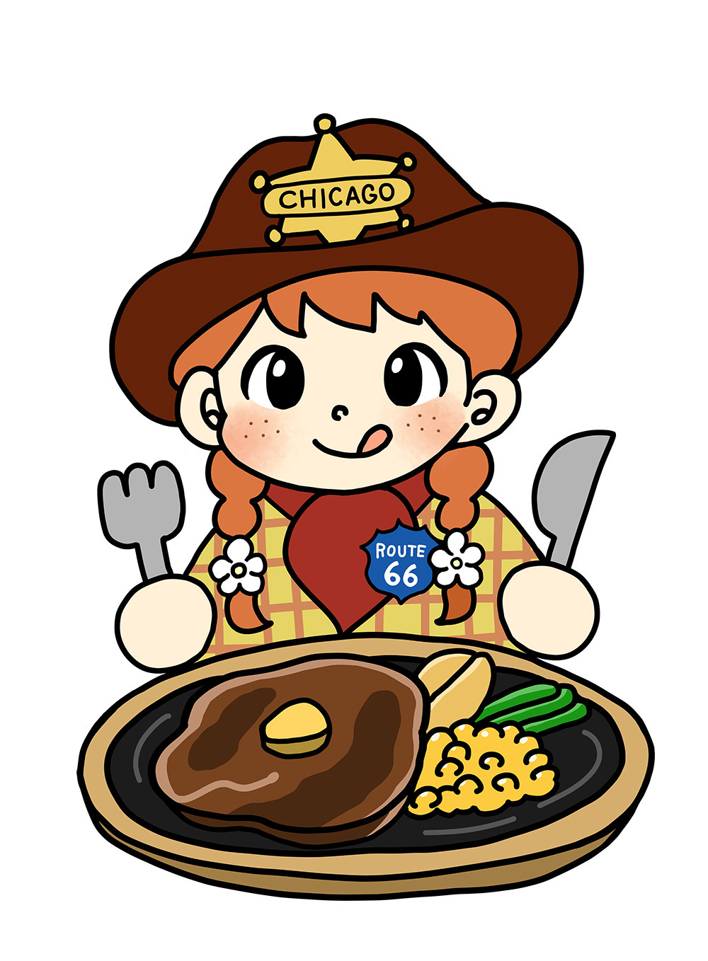 ステーキハウスシカゴ イメージキャラクター”リンダ"(2025)